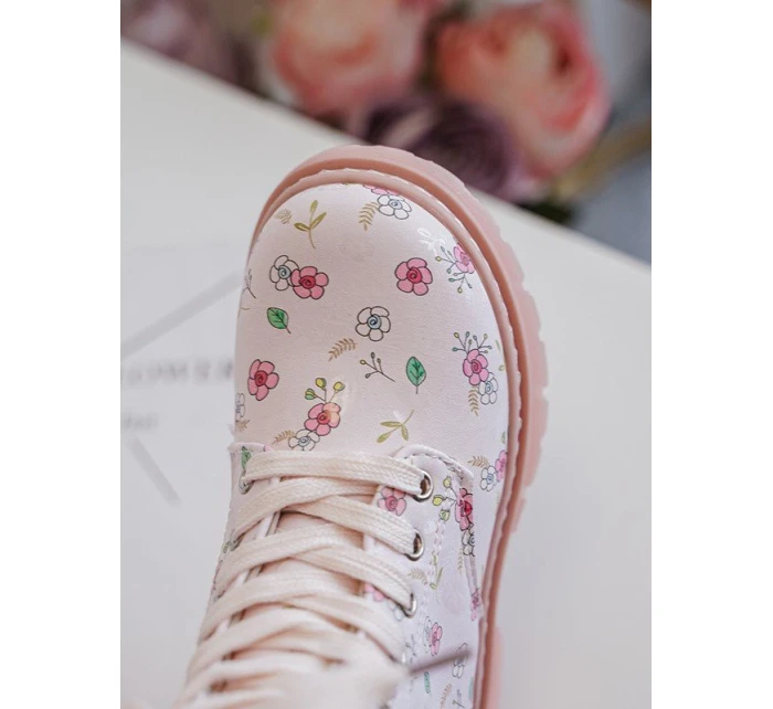 Ocieplane Botki Dziecięce Na Suwak Różowe Dolida Ocieplane Botki Dziecięce Na Suwak Różowe Dolida