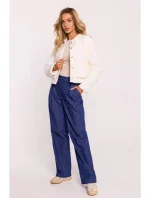 M807 Orezaná bunda s medvedíkom - ecru