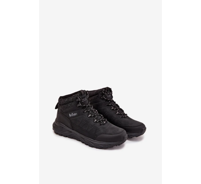Pánske zateplené trekingové topánky Lee Cooper - čierne