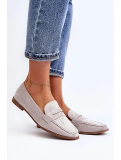 Dámske mokasíny 1AY / 5042 Light grey - Super mode