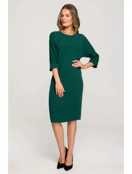 Dámské šaty model 20069574 zelené - STYLOVE Dámské šaty model 20069574 zelené - STYLOVE