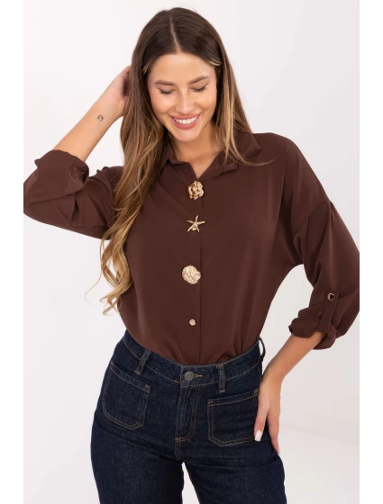 Košeľa s dlhým rukávom model 219388 Rue Paris