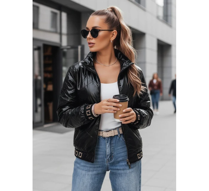 Dámska prešívaná bunda bomber black FashionStreet TY5292