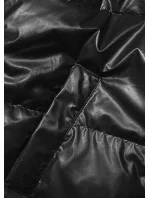 Krátká černá dámská oversize bunda model 21246262 - J.STYLE