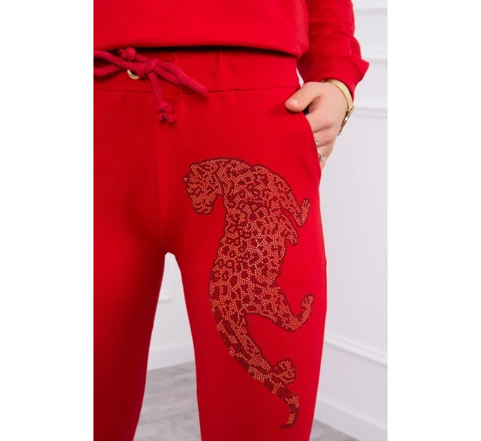 Zirkónová sada panther červená