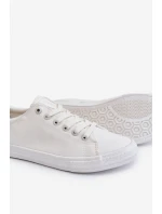 Dámské hladké nízké tenisky Big Star model 21608589 Bílé - Big Star Shoes