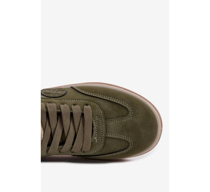 Pánské Nízké Tenisky Big Star model 21706183 HIPOLY SYSTEM Khaki - Big Star Shoes Pánské Nízké Tenisky Big Star model 21706183 HIPOLY SYSTEM Khaki - Big Star Shoes