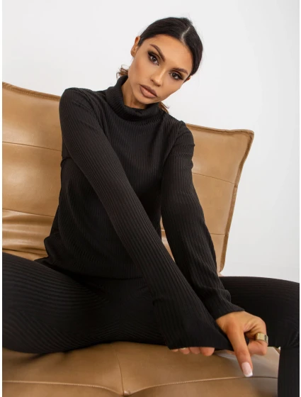 Dámská halenka LK BZ model 18265549 černá - FPrice Dámská halenka LK BZ model 18265549 černá - FPrice