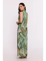 B283 Maxi šaty s potlačou - model 4