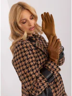 Dámské rukavice AT RK model 20774239 světle hnědá - Fashion Classic
