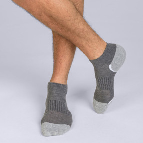 Pánske športové ponožky 3 páry DIM SPORT IN-SHOE 3x - DIM SPORT - sivé