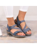 Pohodlné modré sandále Rieker W RKR587