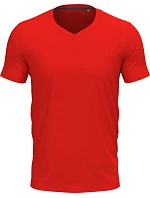 Vneck Pánské tričko s výstřihem do V scarlet red model 22478253 - Stedman