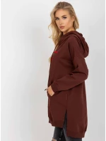 Mikina VI BL 335.25X tmavo hnedá