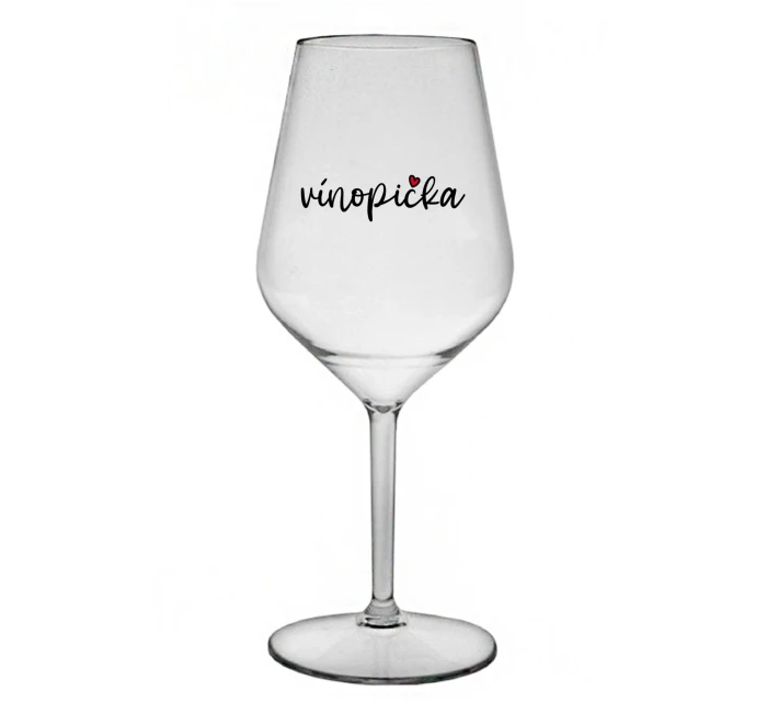 VÍNOPIČKA - priehľadný nerozbitný pohár na víno 470 ml VÍNOPIČKA - priehľadný nerozbitný pohár na víno 470 ml