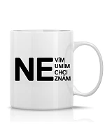 NO - klasický biely keramický hrnček 300 ml