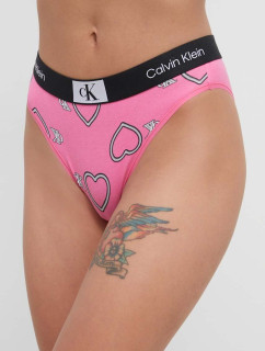 Dámske ružové nohavičky so srdiečkami 000QF7480E KCC - Calvin Klein