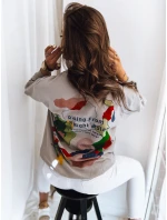 Dámská mikina světle šedá Dstreet model 21963015 - FashionStreet