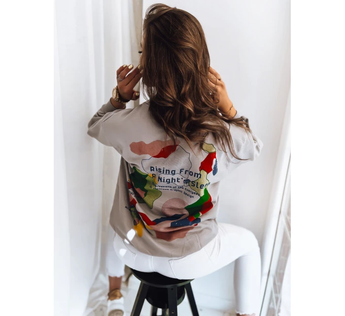 Dámská mikina světle šedá Dstreet model 21963015 - FashionStreet