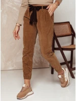 Dámské kalhoty s páskem velbloudí Dstreet model 21981987 - FashionStreet