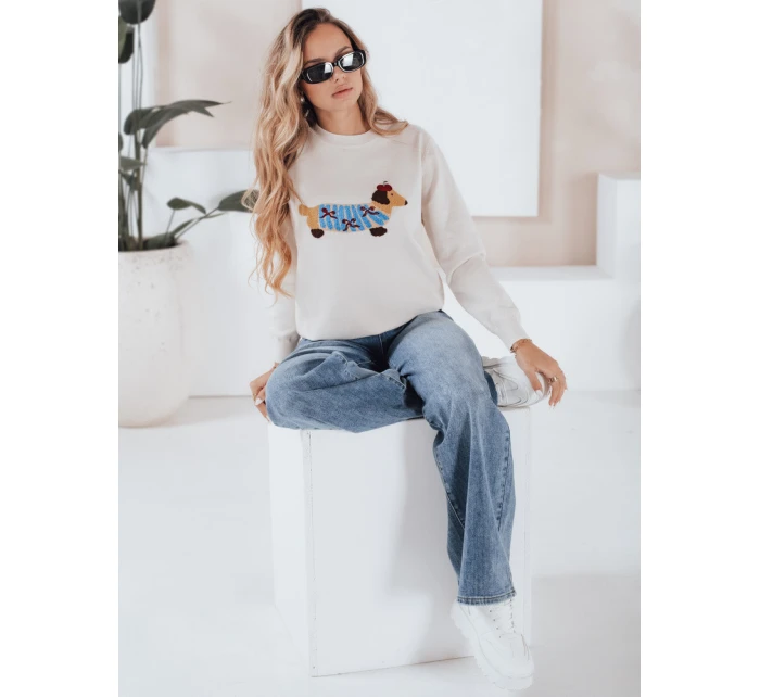Dámský svetr s aplikací  Dstreet model 21991041 - FashionStreet
