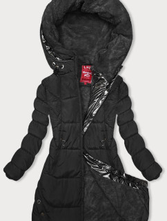 Čierna zimná bunda s kapucňou (2M-231)