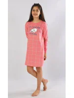 Dětská noční košile s dlouhým rukávem model 15847323 - Vienetta Kids Dětská noční košile s dlouhým rukávem model 15847323 - Vienetta Kids