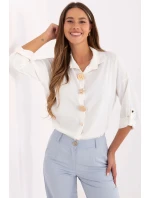 Košeľa s dlhým rukávom model 219050 Rue Paris Košeľa s dlhým rukávom model 219050 Rue Paris