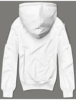Bílá pánská mikina s kapucí model 18433261 - J.STYLE Bílá pánská mikina s kapucí model 18433261 - J.STYLE