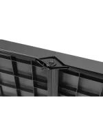 Stôl na stolovanie KOMPAKTNÝ STÔL 86,5x86,5x71 cm a 4 sedadlá ČIERNA