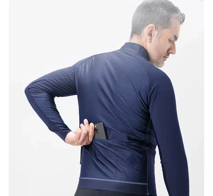 zimní fleecová cyklistická bunda velikost M modrá model 22114161 - Rockbros