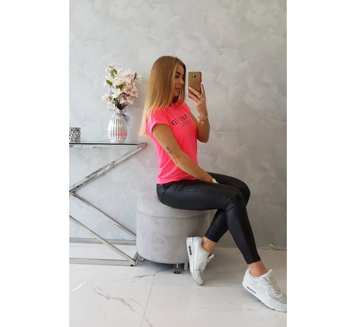 Limitovaná edícia blúzky ružová neón+čierna Limitovaná edícia blúzky ružová neón+čierna