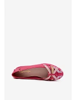 Kožené baleríny Maciejka P7542-15 Fuksia