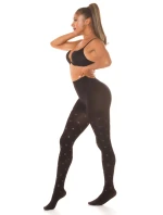 Dámské sexy punčocháče s puntíky černé model 20113384 - In-style Fashion Dámské sexy punčocháče s puntíky černé model 20113384 - In-style Fashion