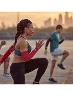 Kompresné legíny SPORT RASL-11016RD Červený vzor - Reebok