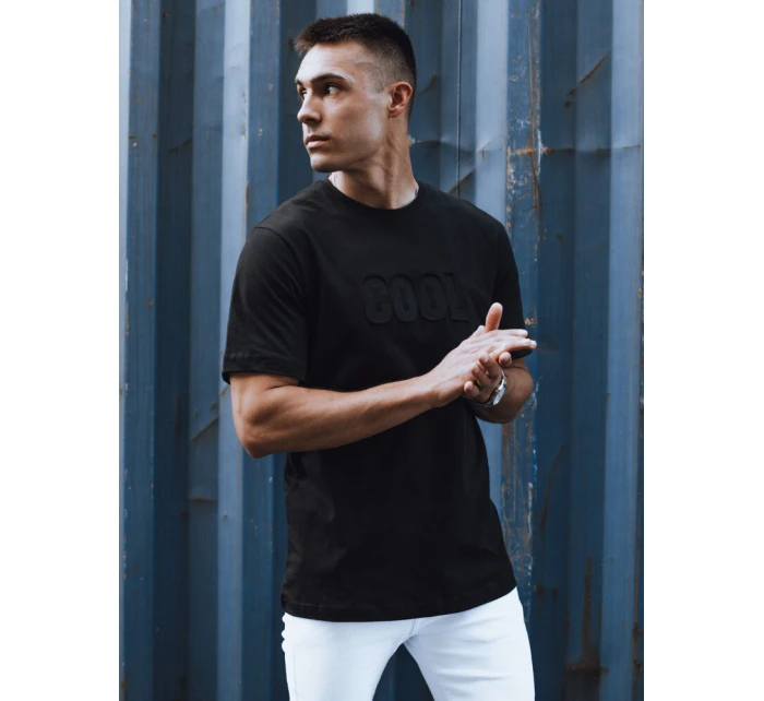 Pánské tričko s potiskem černé model 21975503 - Dstreet