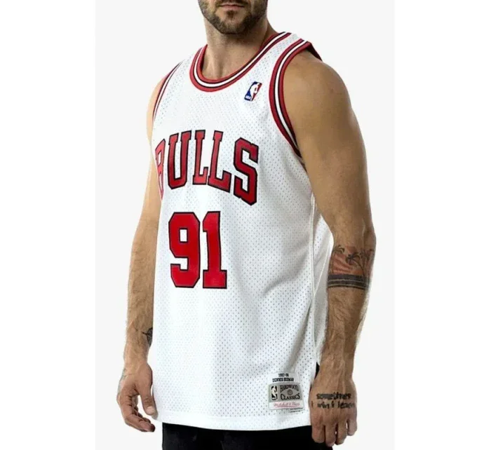 Mitchell & Ness Chicago Bulls NBA Swingman Jersey Bulls 97-98 Dennis Rodman M SMJYAC18079-CBUWHIT97DRDN Pánske oblečenie Mitchell & Ness Chicago Bulls NBA Swingman Jersey Bulls 97-98 Dennis Rodman M SMJYAC18079-CBUWHIT97DRDN Pánske oblečenie