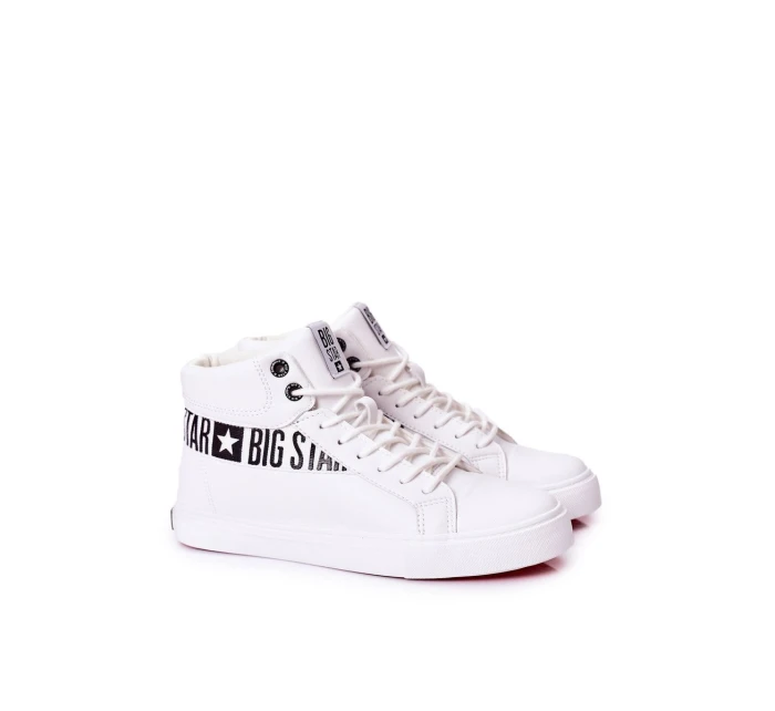 Trampki Męskie Big Star Wysokie Białe EE174340
