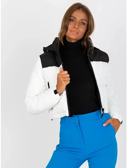 Dámská bunda NM KR D2 bílá a černá model 17603853 - FPrice Dámská bunda NM KR D2 bílá a černá model 17603853 - FPrice