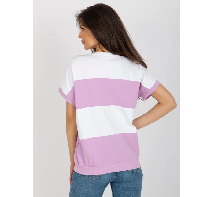 Bluzka RV BZ model 21153739 jasny fioletowy - FPrice Bluzka RV BZ model 21153739 jasny fioletowy - FPrice