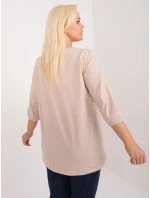Bluzka RV BZ model 20080959 beżowy - FPrice Bluzka RV BZ model 20080959 beżowy - FPrice