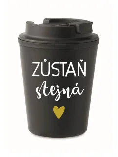 STAY THE SAME - čierny termohrnček 300 ml