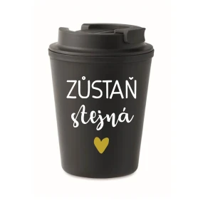 STAY THE SAME - čierny termohrnček 300 ml