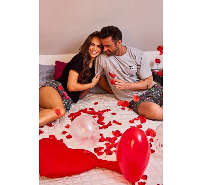 PÁNSKE PYŽAMO KR 326/206 SYMBOLY LÁSKY 2