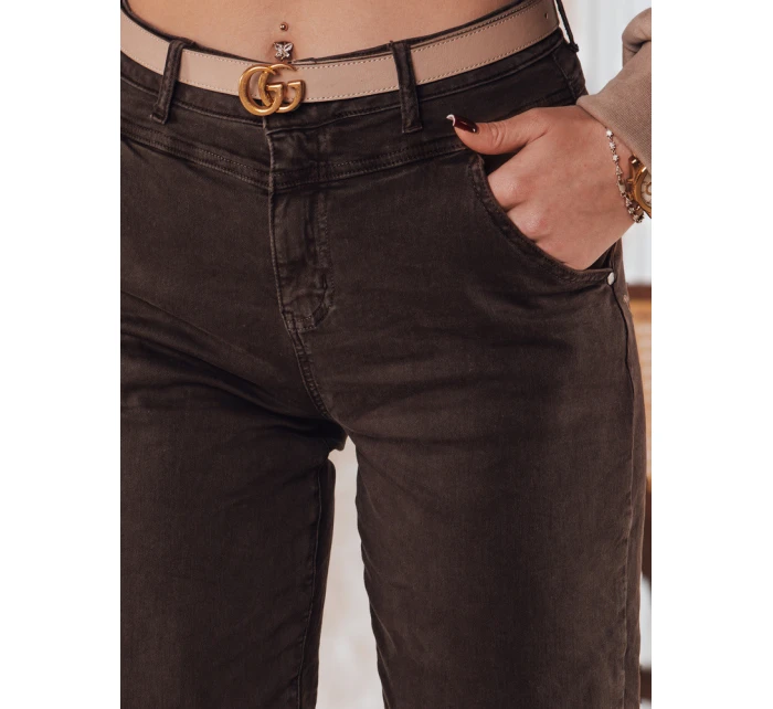 Dámské džínové kalhoty hnědé Dstreet model 21983610 - FashionStreet Dámské džínové kalhoty hnědé Dstreet model 21983610 - FashionStreet