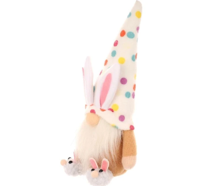 MEDVEĎ GHOOM 25CM V SNOCH CHLAPEC JARNÁ DEKORÁCIA