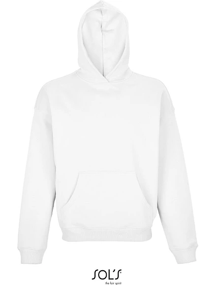 SOL'S Connor Unisex mikina s kapucňou 25.3813 biela
