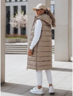 Dámská prošívaná vesta béžová Dstreet model 21970187 - FashionStreet