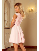 Dámské šaty v růžové barvě s krajkou model 5917664 - numoco