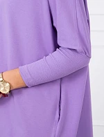 Oversize blúzka fialová